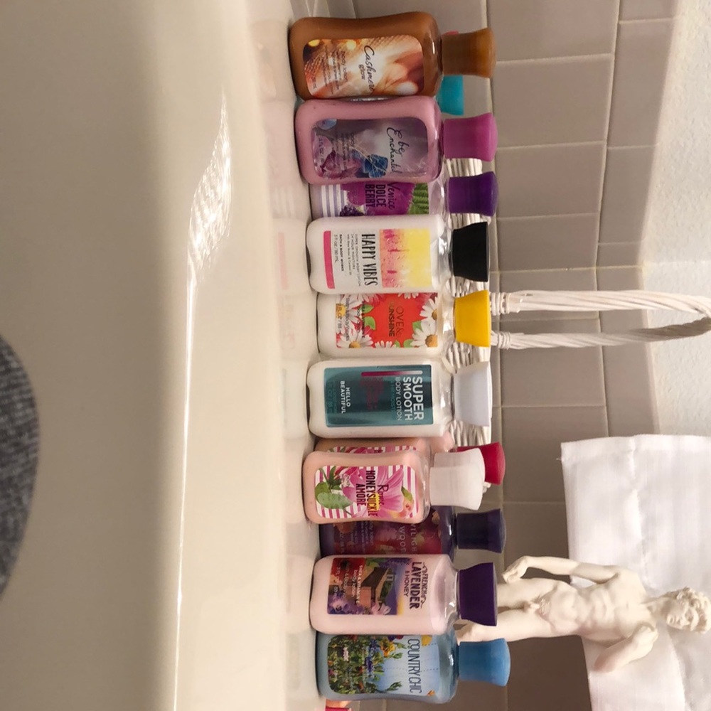 BBW body lotion minis